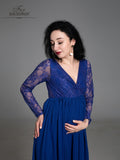 Laden Sie das Bild in den Galerie-Viewer, Fox Sexy Kleid mit langem Schwanz Langarm Spitze