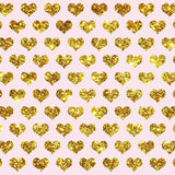 Laden Sie das Bild in den Galerie-Viewer, Fox Rolled Golden Heart Shape Vinyl Valentine&#39;s Day Backdrop-Foxbackdrop