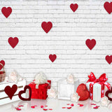 Laden Sie das Bild in den Galerie-Viewer, Fox Rolled Vinyl Valentine&#39;s Day Backdrop for Photography-Foxbackdrop