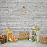 Laden Sie das Bild in den Galerie-Viewer, Fox Rolled Easter Backdrop for Photography