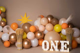 Laden Sie das Bild in den Galerie-Viewer, Fox Gerollt Kinder Luftballons Cake Smash Vinyl Geburtstagshintergrund Design von Kali