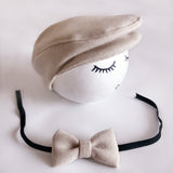 Laden Sie das Bild in den Galerie-Viewer, Fox 2 Stück / Set Motorhaube mit Krawatte Retro Newborn Photography Requisiten