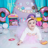 Laden Sie das Bild in den Galerie-Viewer, Fox Rolled Vinyl Children Birthday Backdrop by Maria Gabriela-Foxbackdrop